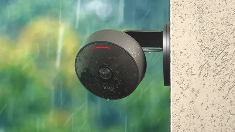 Logitech circle view camera, Ophalen of Verzenden, Gebruikt, Buitencamera
