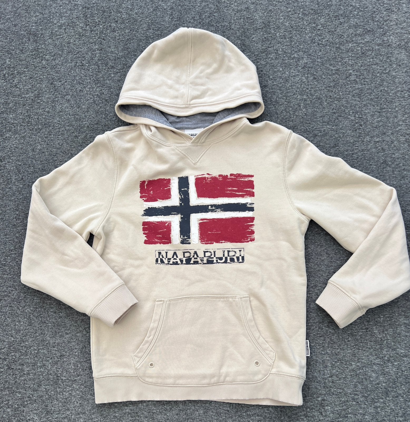 Napapijri jongens hoodie – maat 152, Ophalen of Verzenden, Zo goed als nieuw, Jongen, Trui of Vest