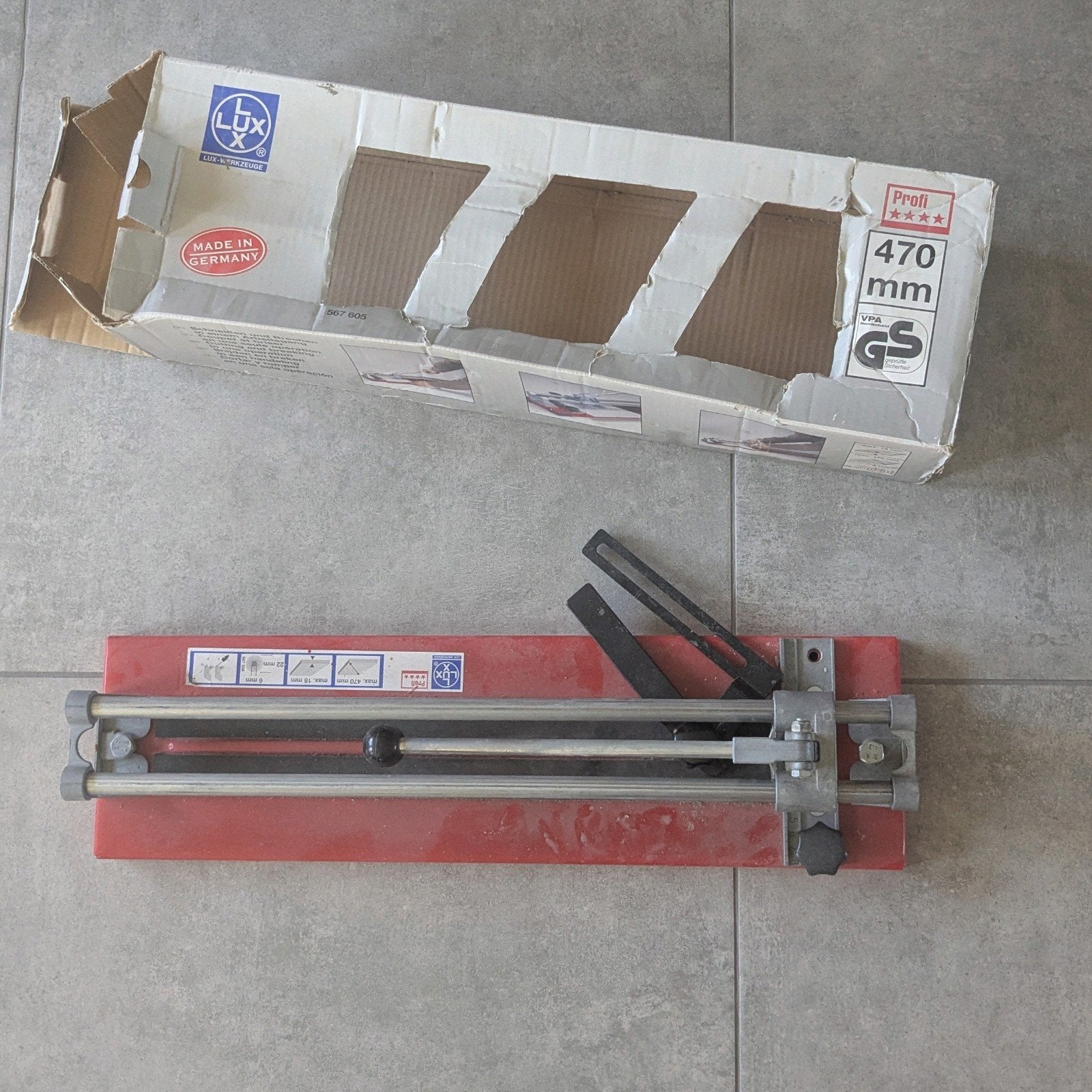 Tegelsnijder LUX 470 mm, Ophalen, Gebruikt, Snijgereedschap, Overige merken