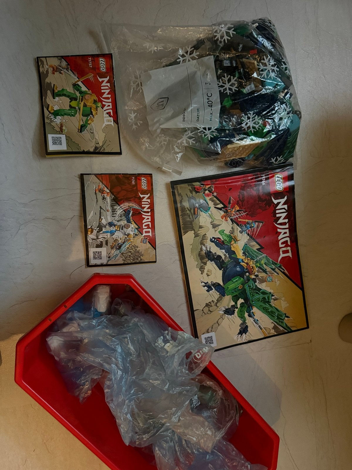LEGO Ninjago sets 71757, 71761 en 71766, Ophalen of Verzenden, Gebruikt, Overige merken