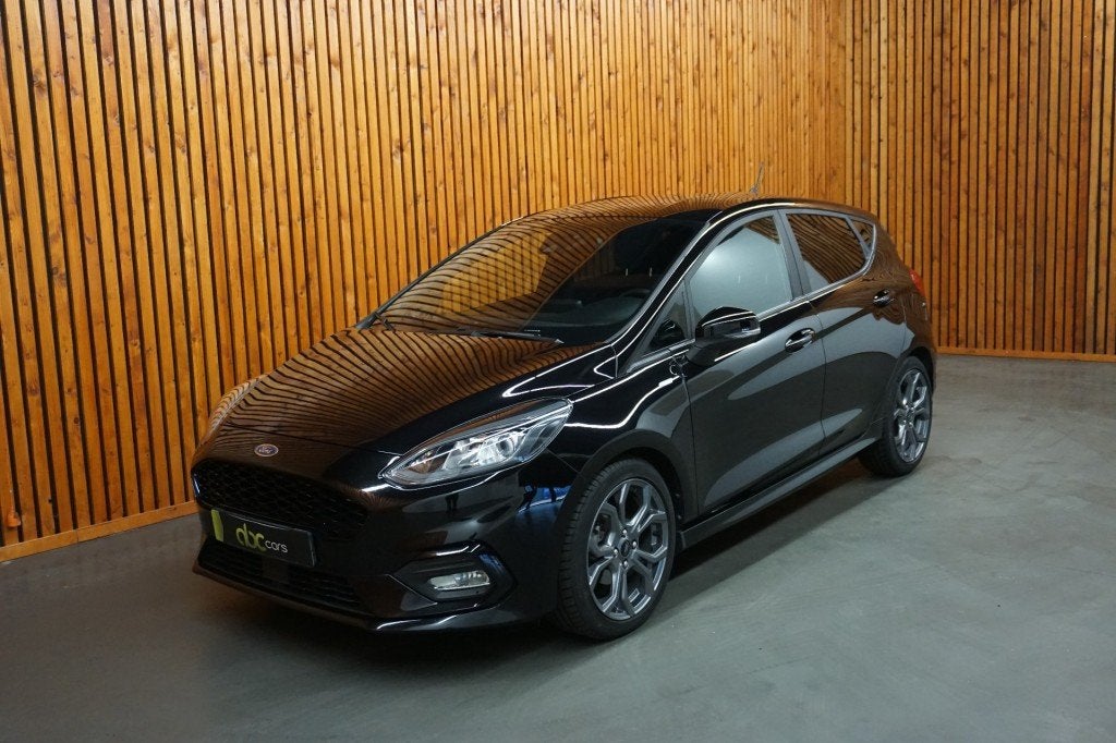 Ford FIESTA 1.0 ECOBOOST ST-LINE AUTOMAAT APPLE CARPLAY CLIM, 125 pk, Gebruikt, Met garantie (alle), Zwart