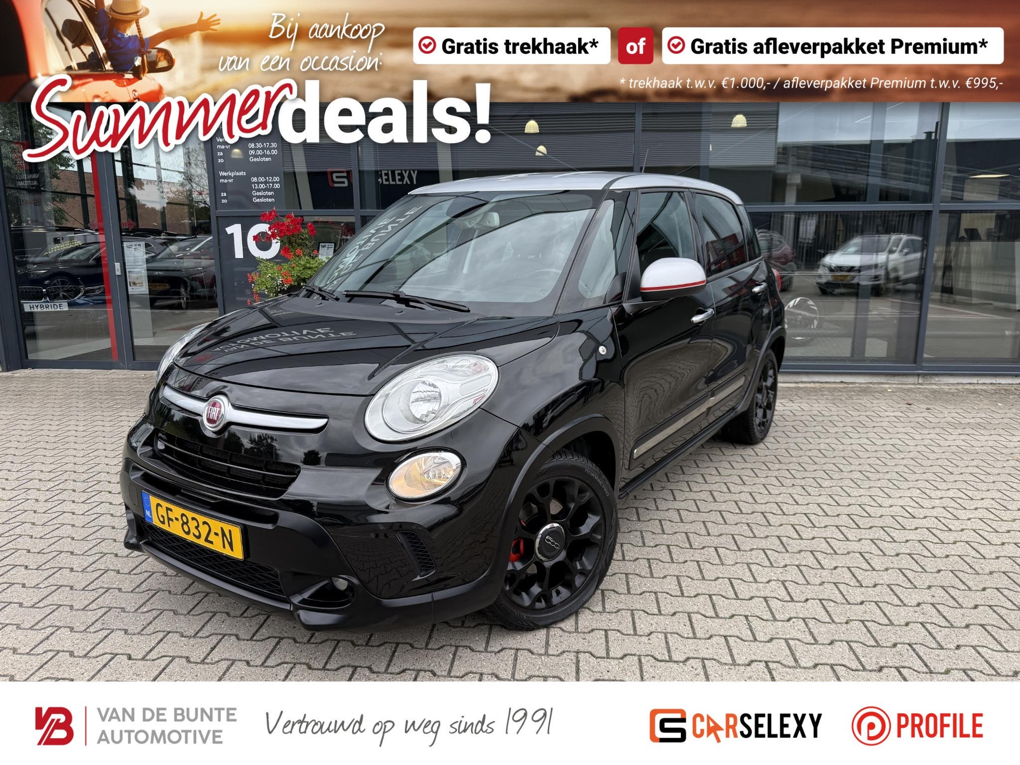 Fiat 500 L 0.9 TwinAir Beats Edition *Trekhaak & Cruise*, Auto's, Voorwielaandrijving, Gebruikt, Euro 6, Leder en Stof