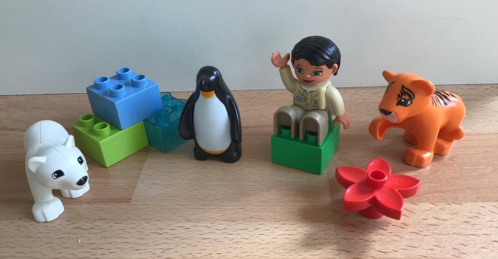 Lego Duplo 10501 Dieren vd Noordpool + Dieren verzorgen 5632, Ophalen of Verzenden, Zo goed als nieuw, Compleet, Duplo