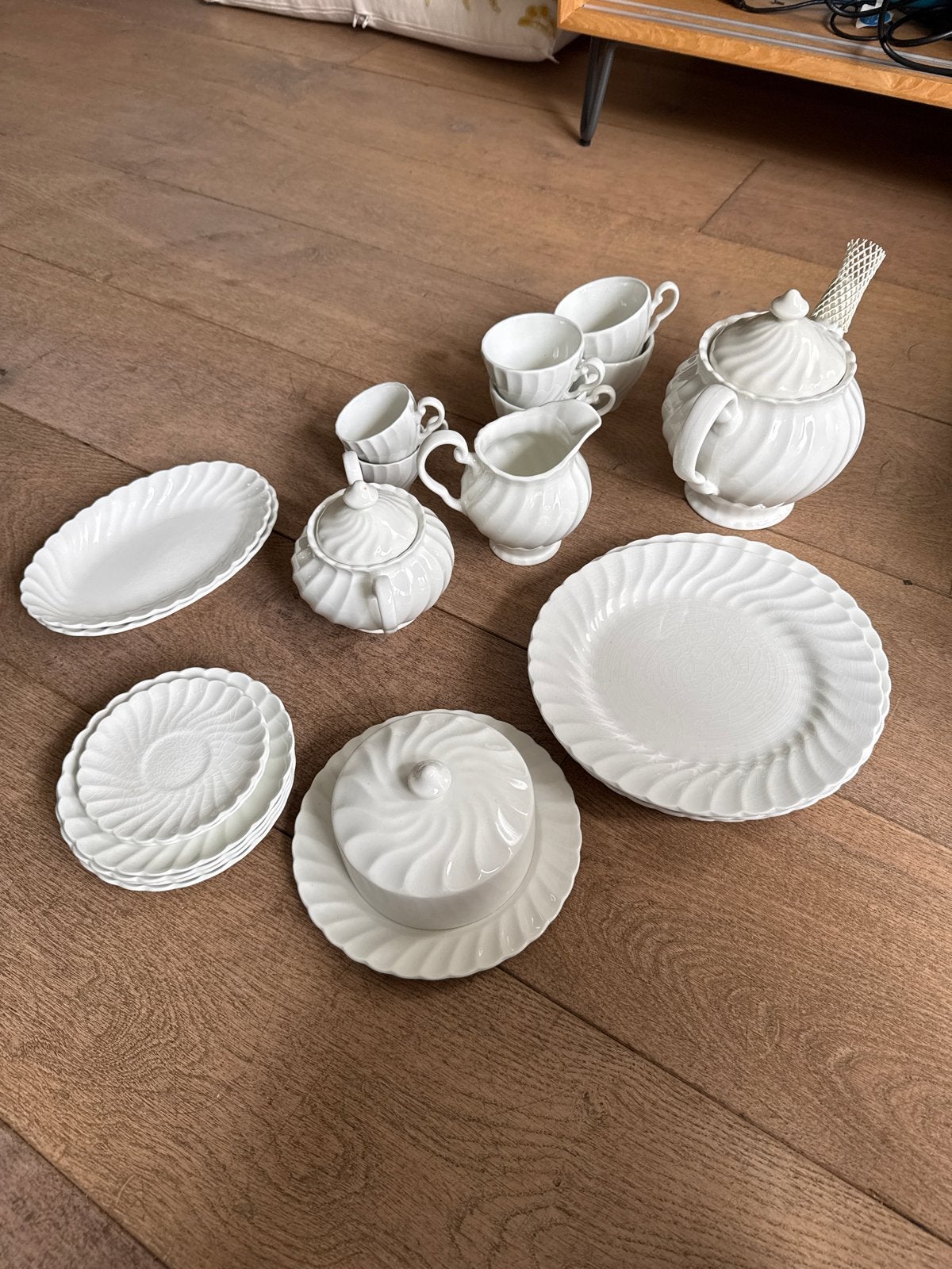 Johnson Brothers Ironstone Servies - Wit, Vintage Stijl, Overige merken, Keramiek, Vintage, Ophalen of Verzenden