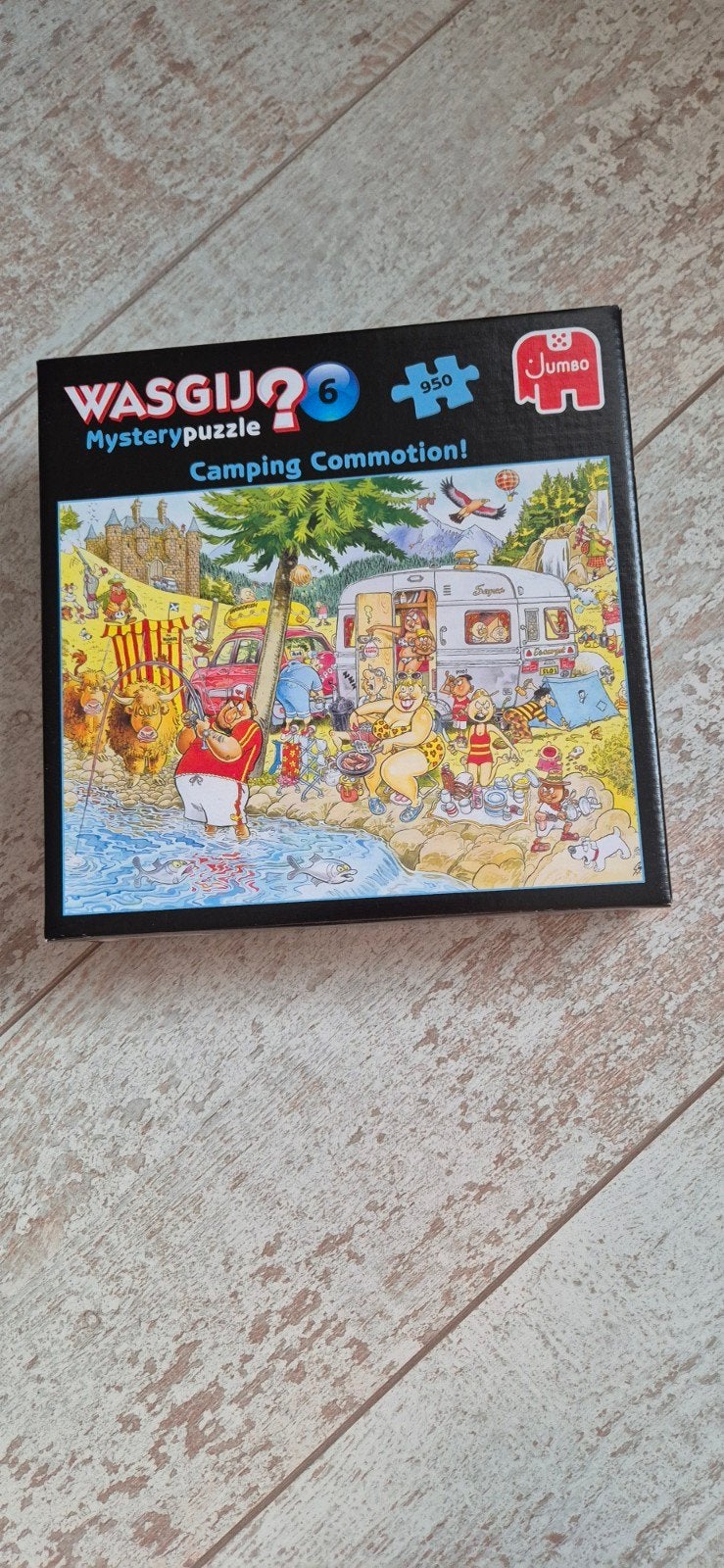 Wasgij Mystery Puzzel 6: Camping Commotion! 950 stukjes, Ophalen