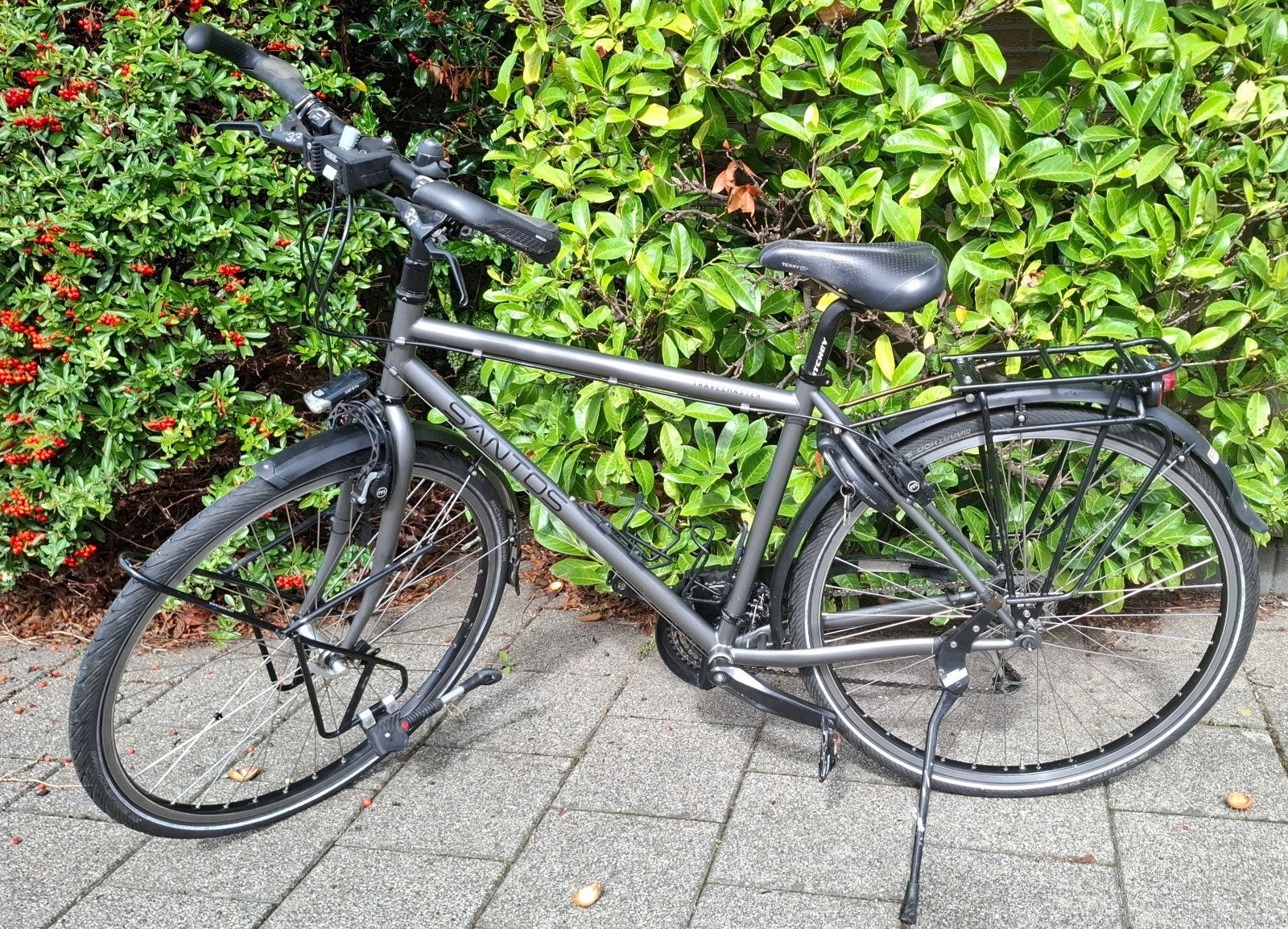 Santos Travelmaster 2.8 Cr-Mo Vakantiefiets, 28 inch, Gebruikt, Velgrem, Ophalen