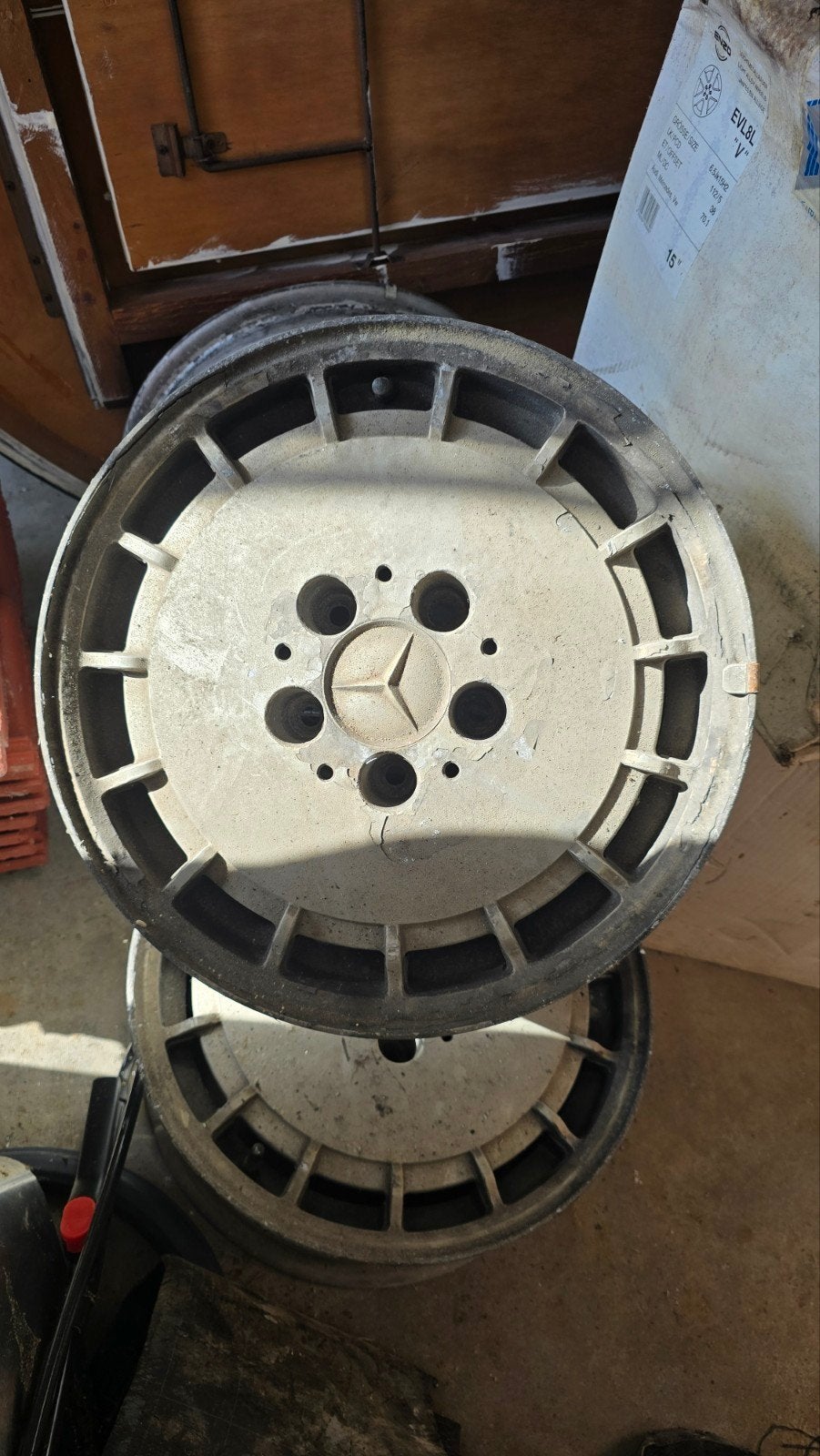 2 sets 16 inch velgen: Mercedes (opknappers) en Audi A4, Auto-onderdelen, Banden en Velgen, Ophalen
