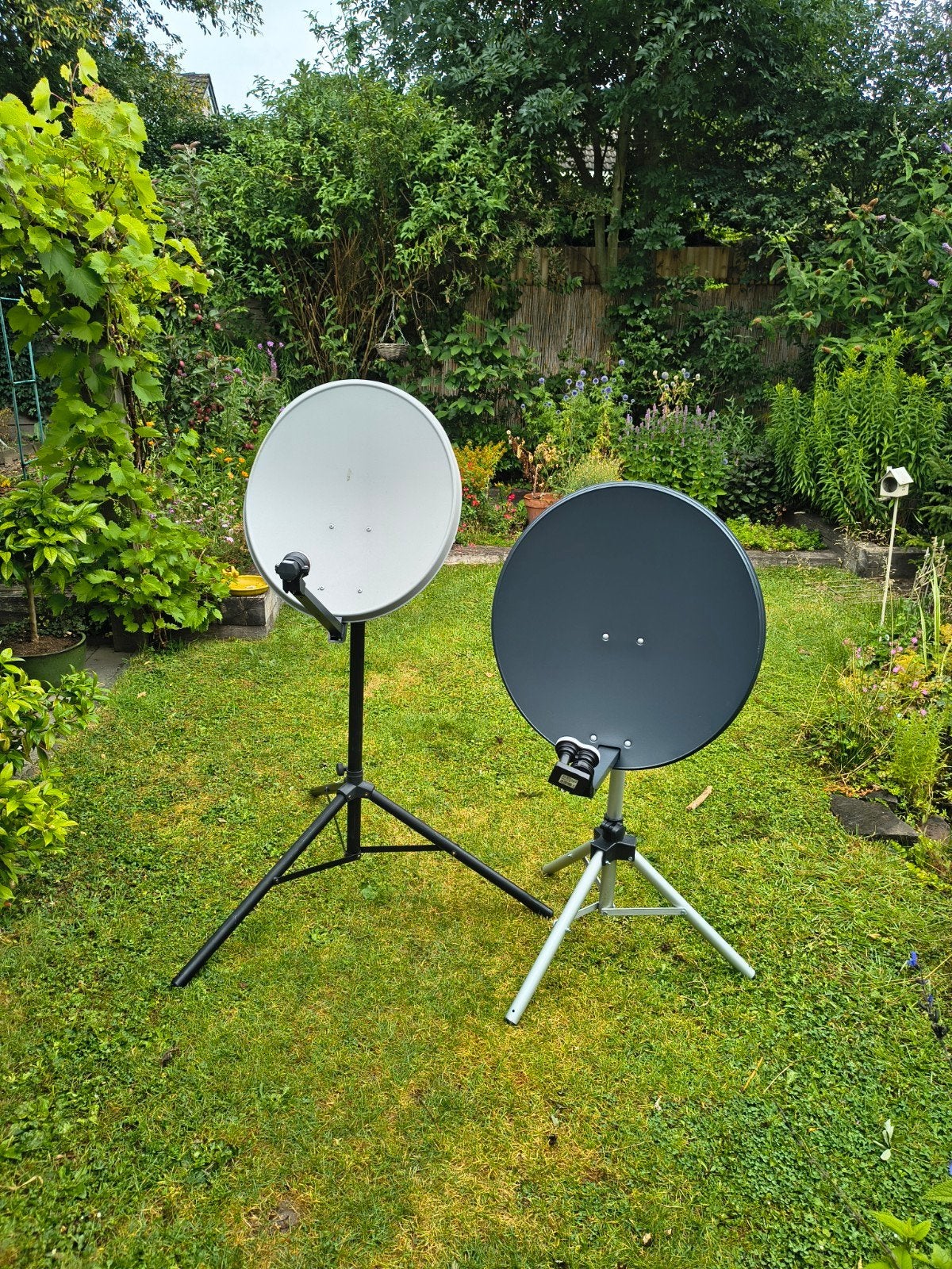 Complete schotelantenne set met ontvanger en finders, Ophalen, Gebruikt, (Schotel)antenne, Overige merken