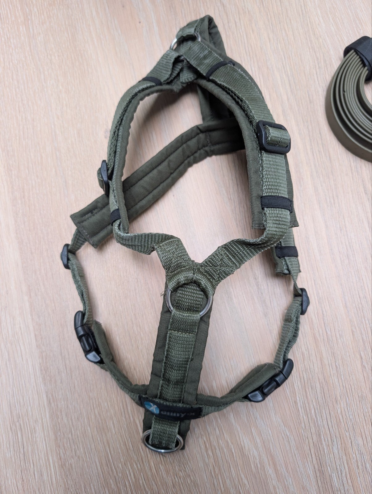 Anny-X volledig gevoerd tuigje maat S met riem, Ophalen of Verzenden, Zo goed als nieuw, Hondenriem-accessoire