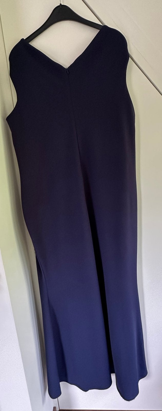 Donkerblauwe galajurk feestjurk maat 52, Kleding | Dames, Jurken, Ophalen, Blauw, Maat 46/48 (XL) of groter, Zo goed als nieuw
