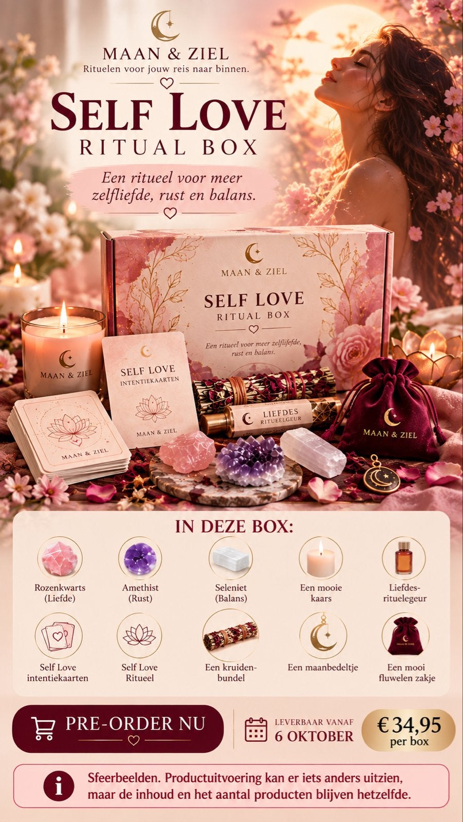 Maan & Ziel Twin Flame Ritual Box - Voorverbinding & Liefde, Ophalen of Verzenden, Nieuw, Spiritualiteit algemeen, Overige typen