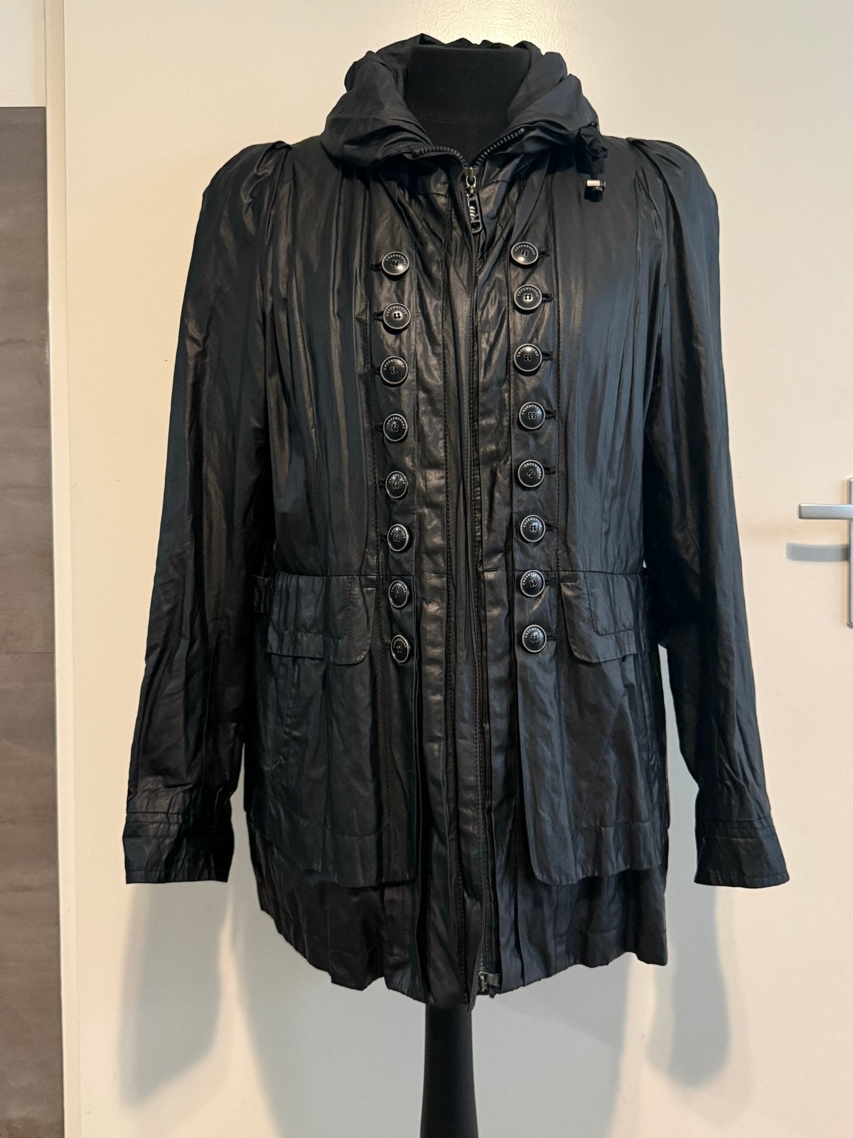 Creenstone jas maat 46, Kleding | Dames, Grote Maten, Zo goed als nieuw, Zwart, Ophalen of Verzenden