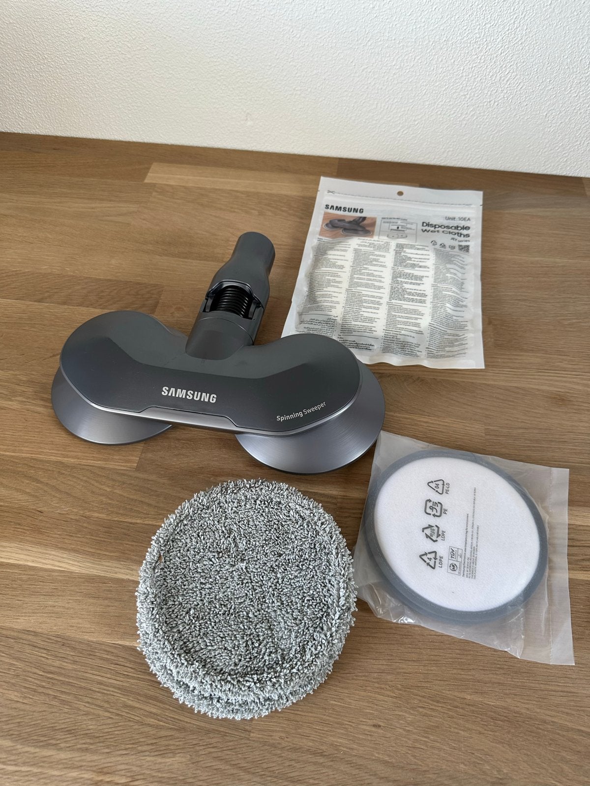 Samsung Spinning Sweeper dweilborstel Jet Steelstofzuiger, Witgoed en Apparatuur, Dweilfunctie, Ophalen of Verzenden, Zo goed als nieuw