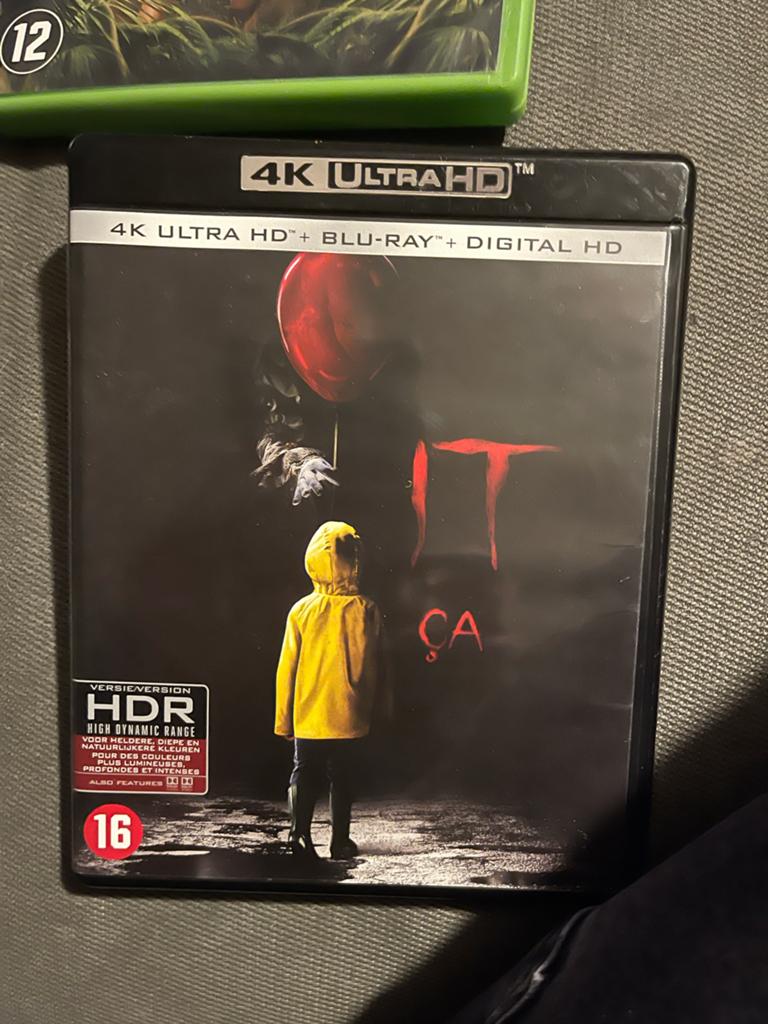 IT (2017) 4K Ultra HD Blu-ray - Stephen King Horror, Cd's en Dvd's, Dvd's | Horror, Zo goed als nieuw, Monsters, Vanaf 16 jaar