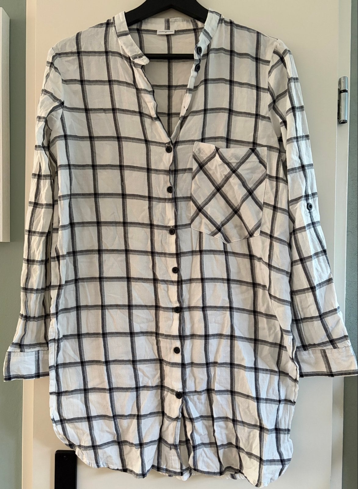 Jacqueline de Yong geruite blouse maat 36, Ophalen of Verzenden, Zo goed als nieuw, Maat 36 (S), Wit