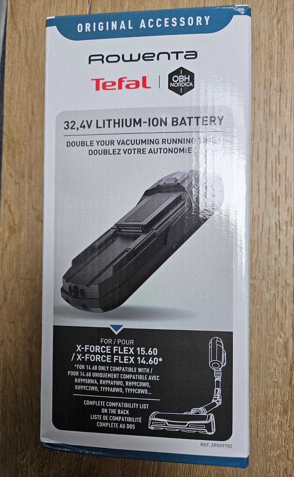 Rowenta X-Force Flex Extra Accu 32.4V - Nieuw in doos, Ophalen, Nieuw