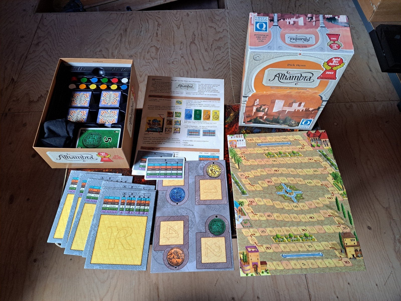 Alhambra Bordspel - Zo goed als nieuw, Drie of vier spelers, Ophalen of Verzenden, Zo goed als nieuw, Queen Games