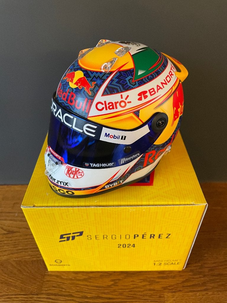 Sergio Perez Schubert Helm 1:2 Seizoen 2024, Verzamelen, Ophalen of Verzenden, Nieuw, Formule 1