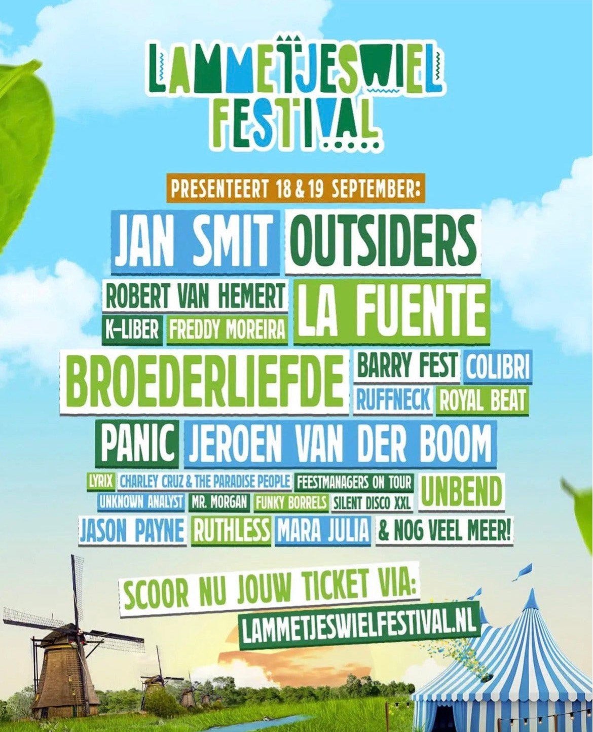 Lammetjeswiel Festival 18 September (2 Vrijdag Tickets), Tickets en Kaartjes, Twee personen