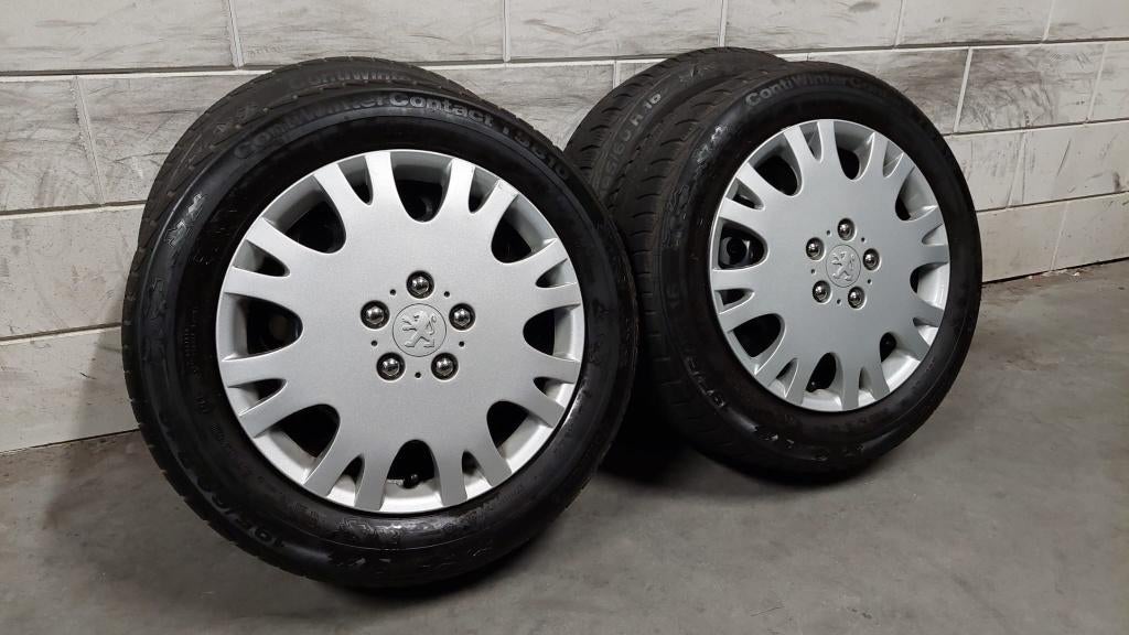 Winterbanden 2008 308 307 C4 Cactus C3 Crossland 195/60/16, Auto-onderdelen, Banden en Velgen, Gebruikt, 16 inch, Banden en Velgen