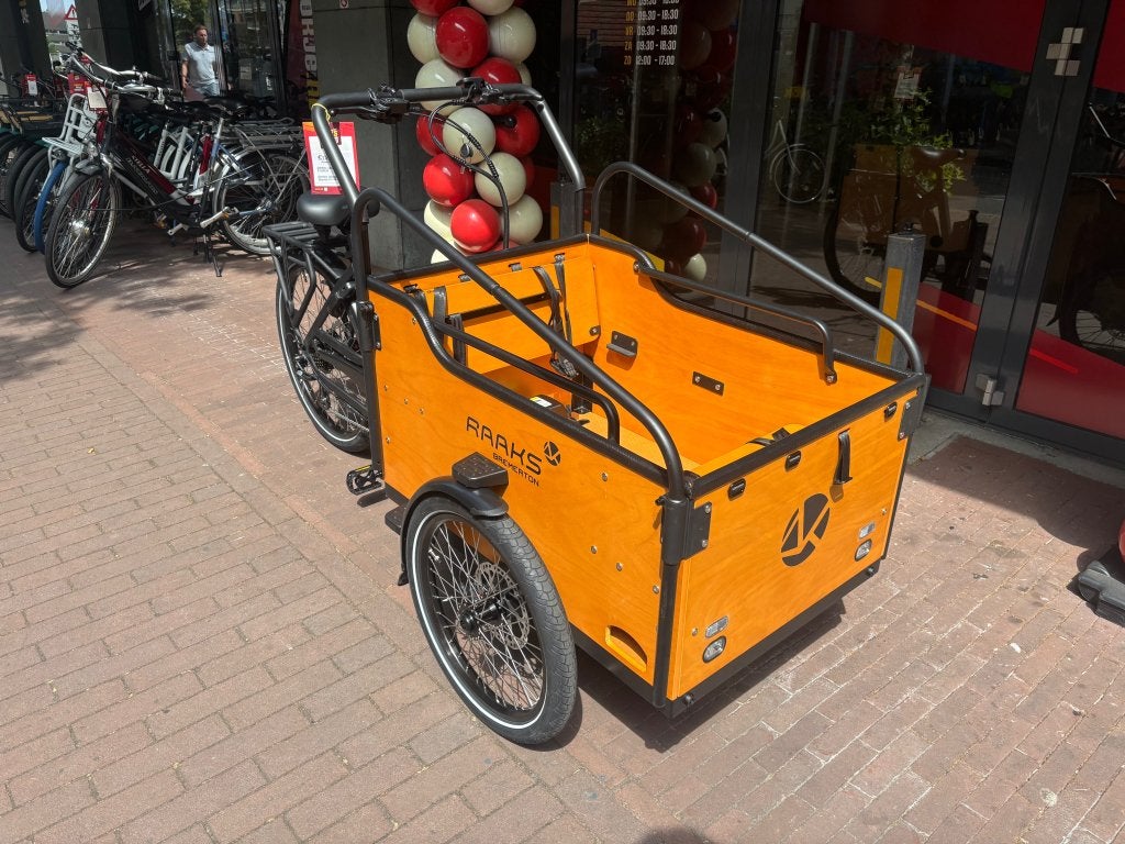 Fietshokje Raaks: Raaks Bremerton electrische bakfiets!!, 4 kinderen of meer, Huif, Niet ingevuld, Nieuw
