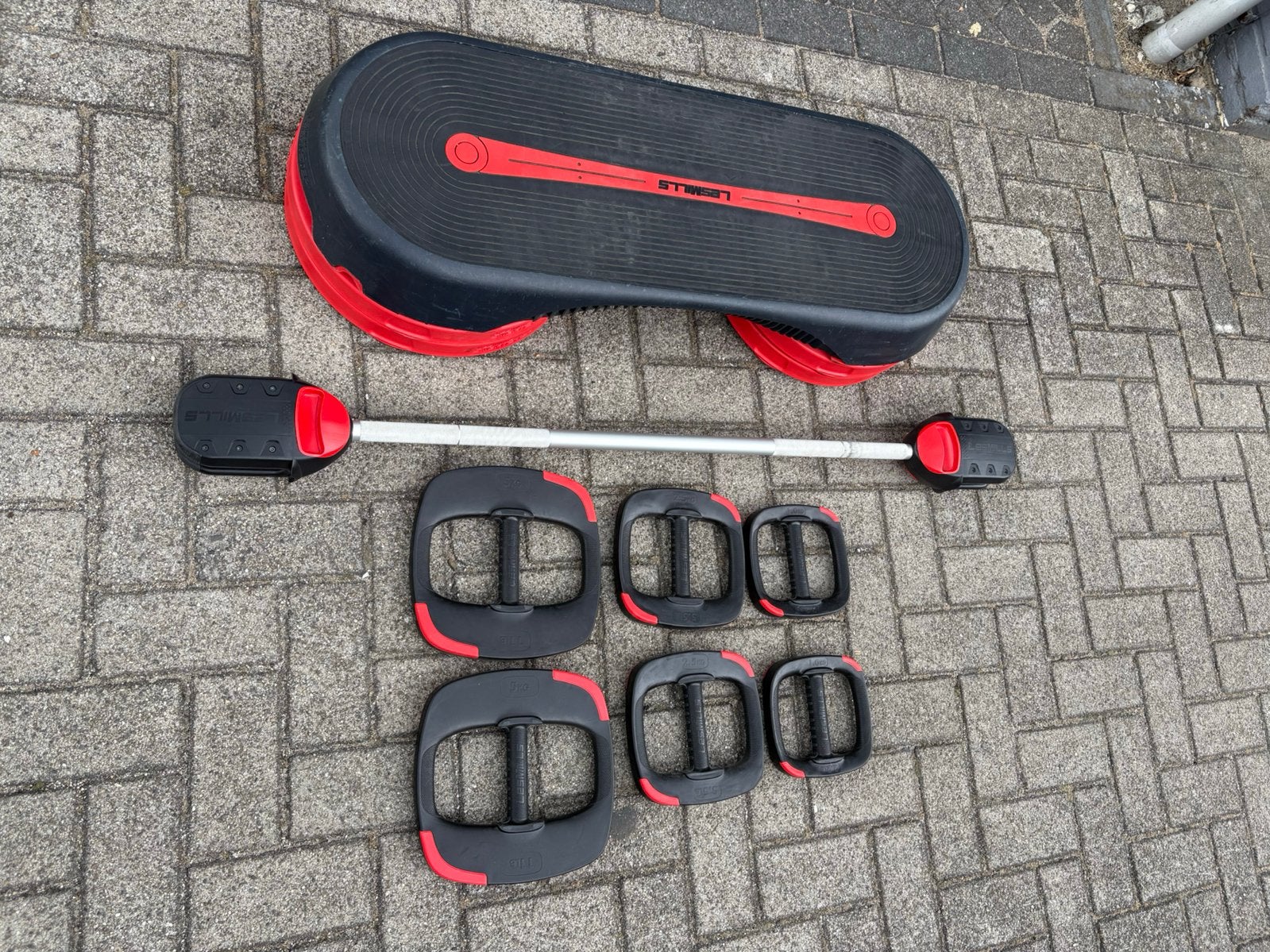 Les mills smart step en 2.0 smartbar  bodypump set, Gebruikt, Smart step, Les mills, Stepbank