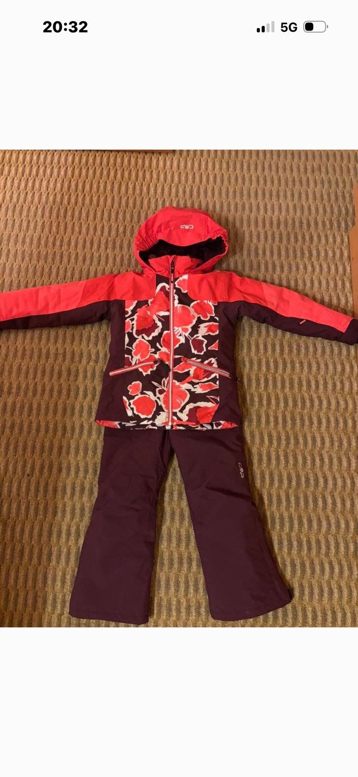 Skipak meisje CMP maat 128, Sport en Fitness, Skiën en Langlaufen, Overige merken, 100 tot 140 cm, Ophalen of Verzenden, Zo goed als nieuw