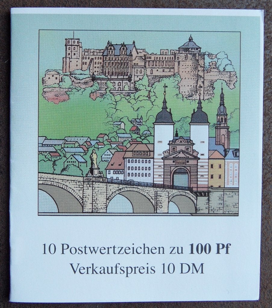 Postzegelboekje Duitsland – Heidelberg 800 jaar  Boekje 33, Ophalen of Verzenden, 1990 tot heden, Postfris