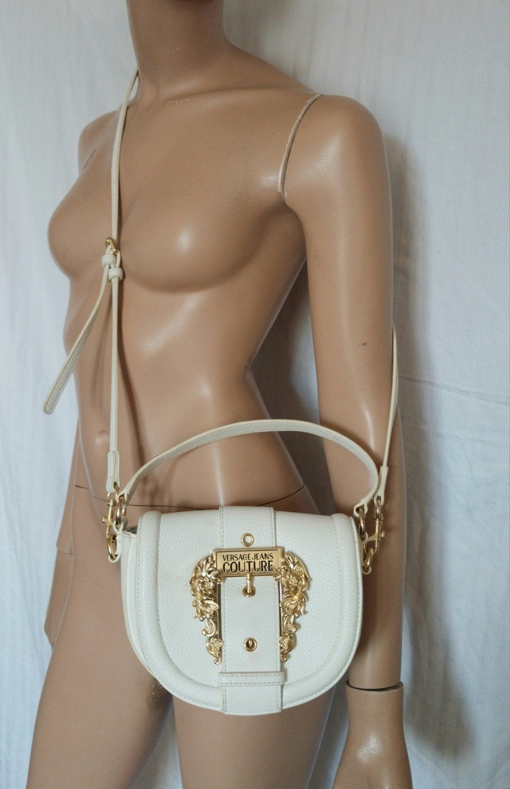 VERSACE Tas, Ophalen of Verzenden, Zo goed als nieuw, Wit, Schoudertasje