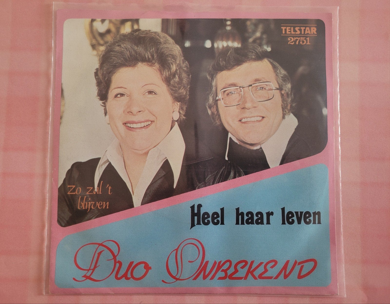 Duo Onbekend - Heel haar leven - Zo zal het blijven., Ophalen, Zo goed als nieuw, Overige formaten, Levenslied of Smartlap