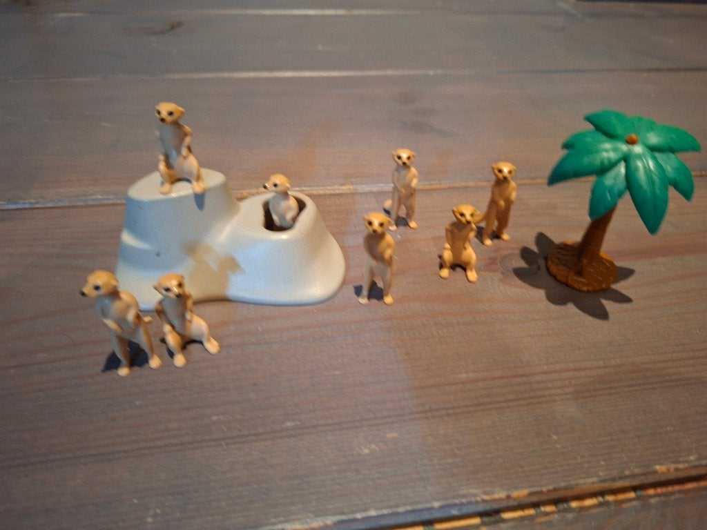 Playmobil setje stokstaartjes, Kinderen en Baby's, Wild life, Complete set, Overige typen, Ophalen of Verzenden