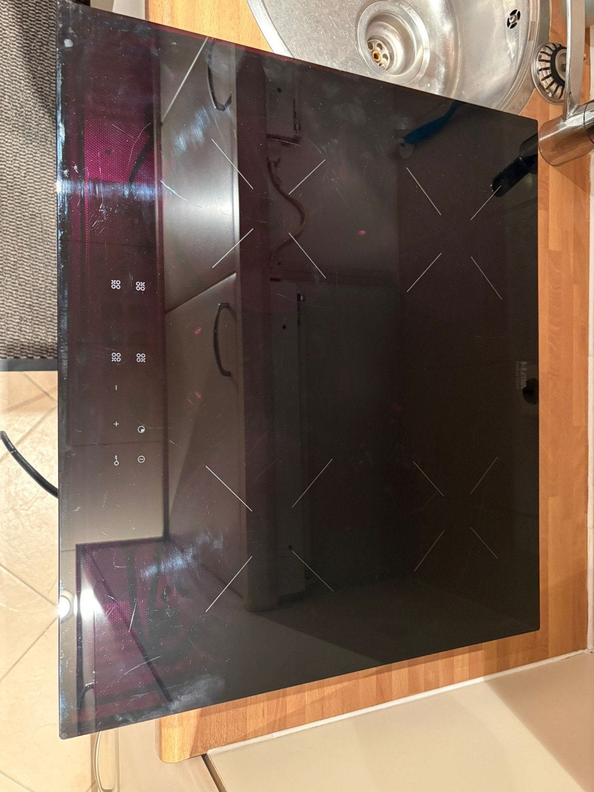 ETNA KIS260ZT Inductiekookplaat - 4 Kookzones, Gebruikt, Inbouw, Inductie, 4 kookzones