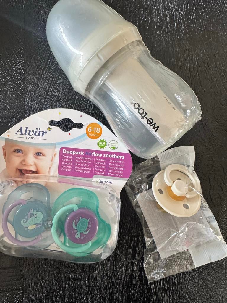 Babyfles en fopspenen set - Nieuw, Ophalen of Verzenden, Nieuw