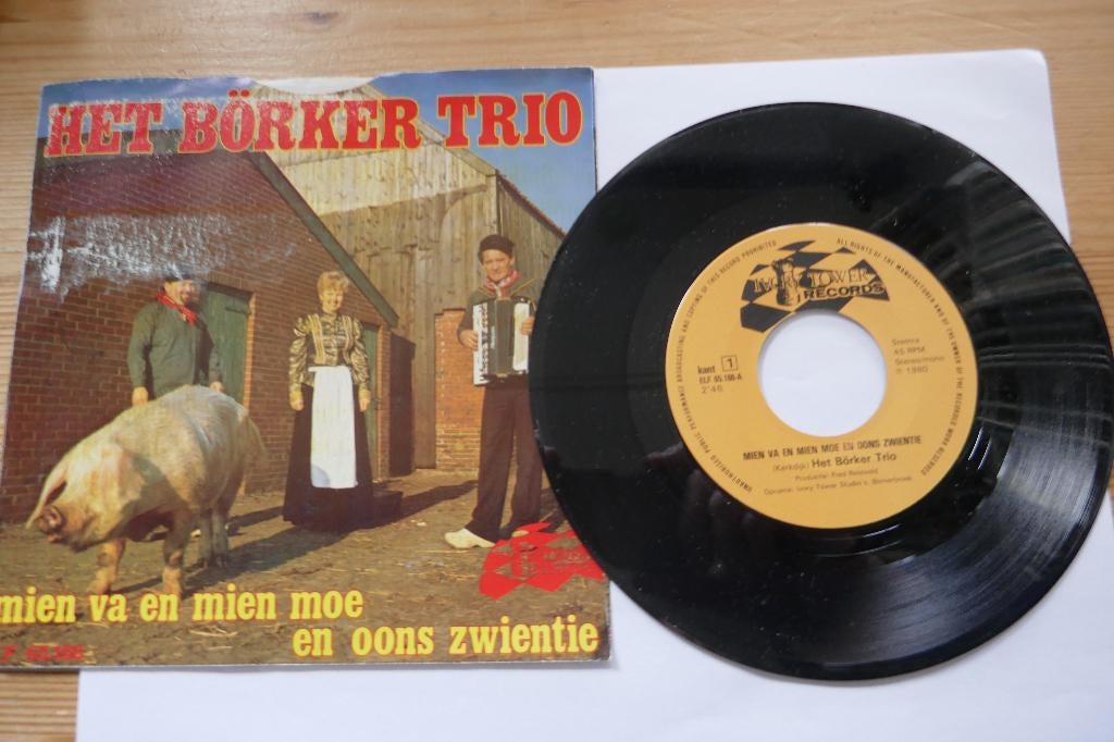 Single:  Het Börker Trio* – Mien Va En Mien Moe, Cd's en Dvd's, Vinyl | Nederlandstalig, Ophalen of Verzenden, Gebruikt, Overige formaten