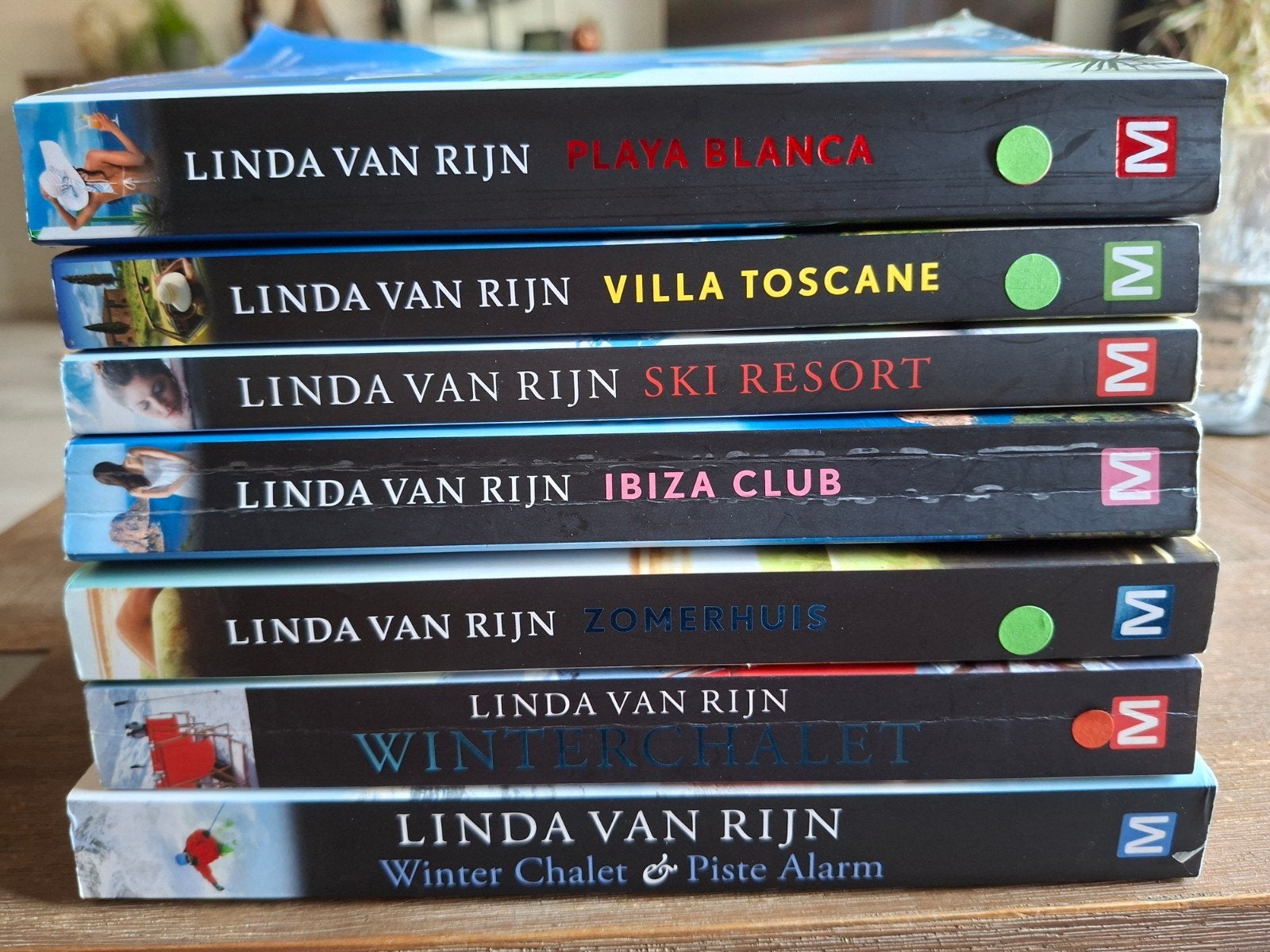7 Linda van Rijn boeken, Verzenden, Zo goed als nieuw, Linda van Rijn