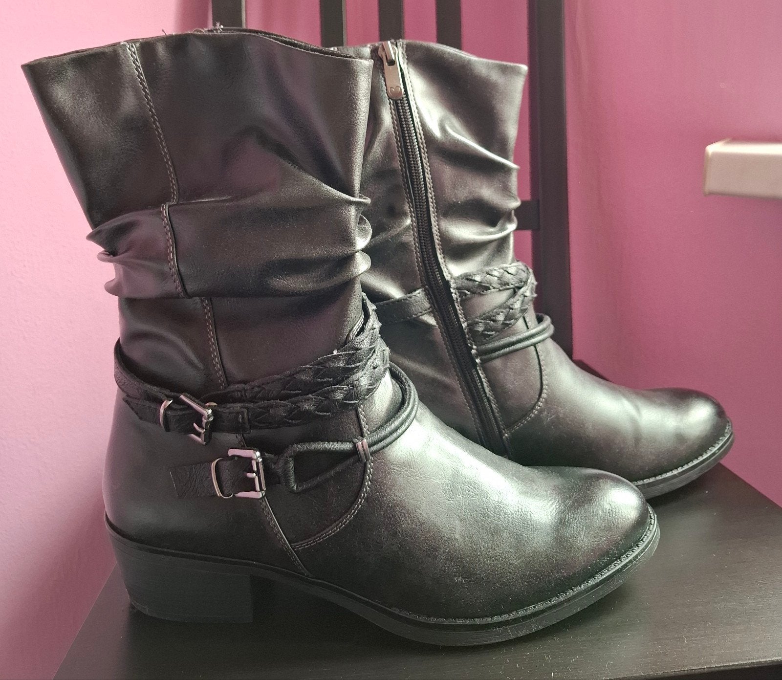 zwarte Laarzen maat 41, Kleding | Dames, Ophalen of Verzenden, Nieuw, Zwart, Hoge laarzen