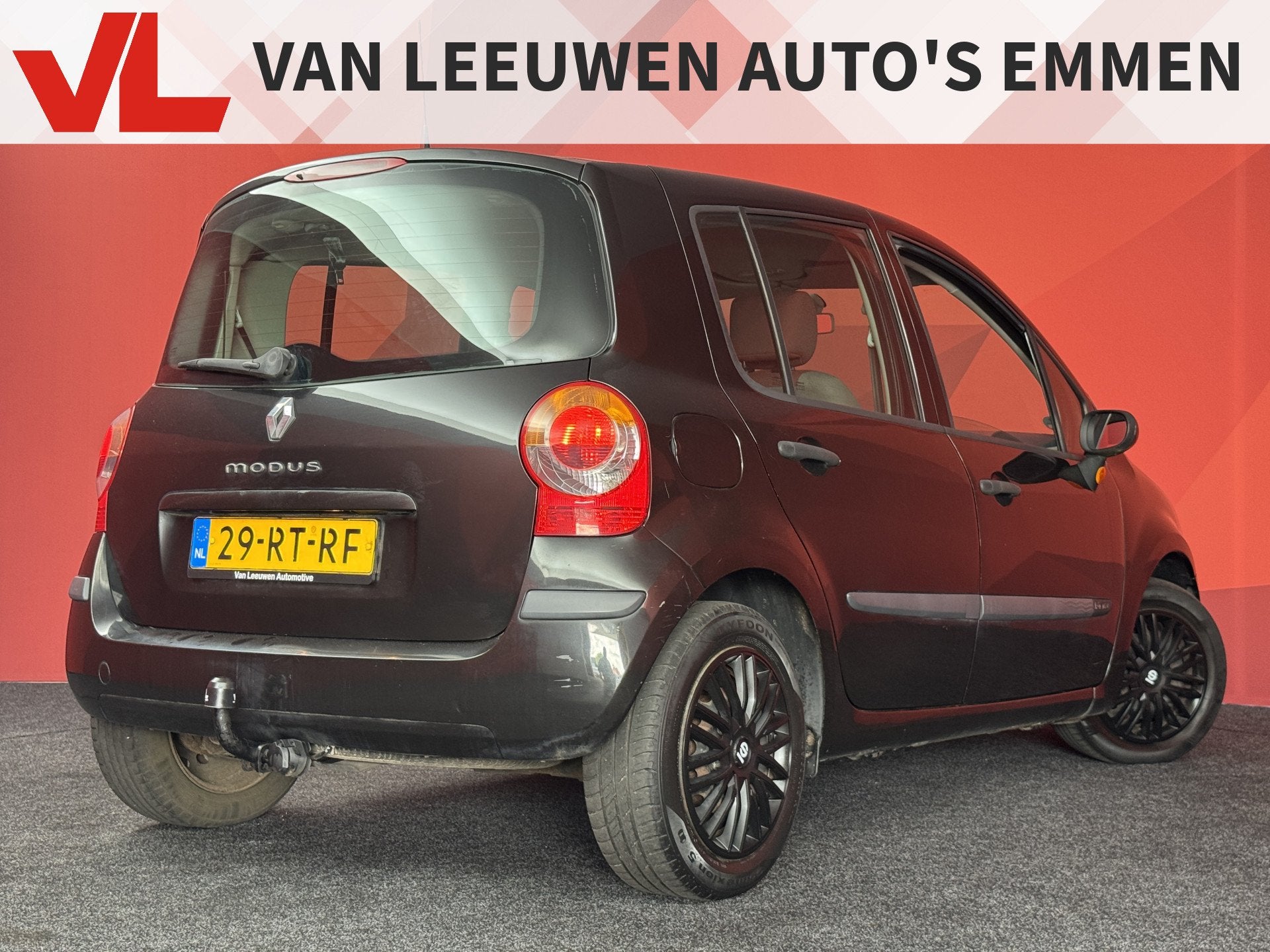 Renault Modus 1.4-16V Dynamique Comfort | Airco | Trekhaak |, Auto's, Voorwielaandrijving, Gebruikt, Zwart, 4 cilinders