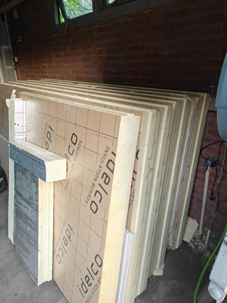 5 PIR isolatieplaten 120x240 cm, 12 cm dik (B-keus), Ophalen, Hardschuim (Pir), 15 m² of meer