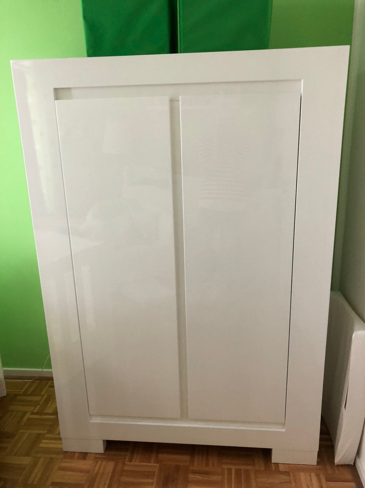 Interbaby babykamer wit:babybedje, commode met lades en kast, Ophalen, Gebruikt, Jongetje of Meisje