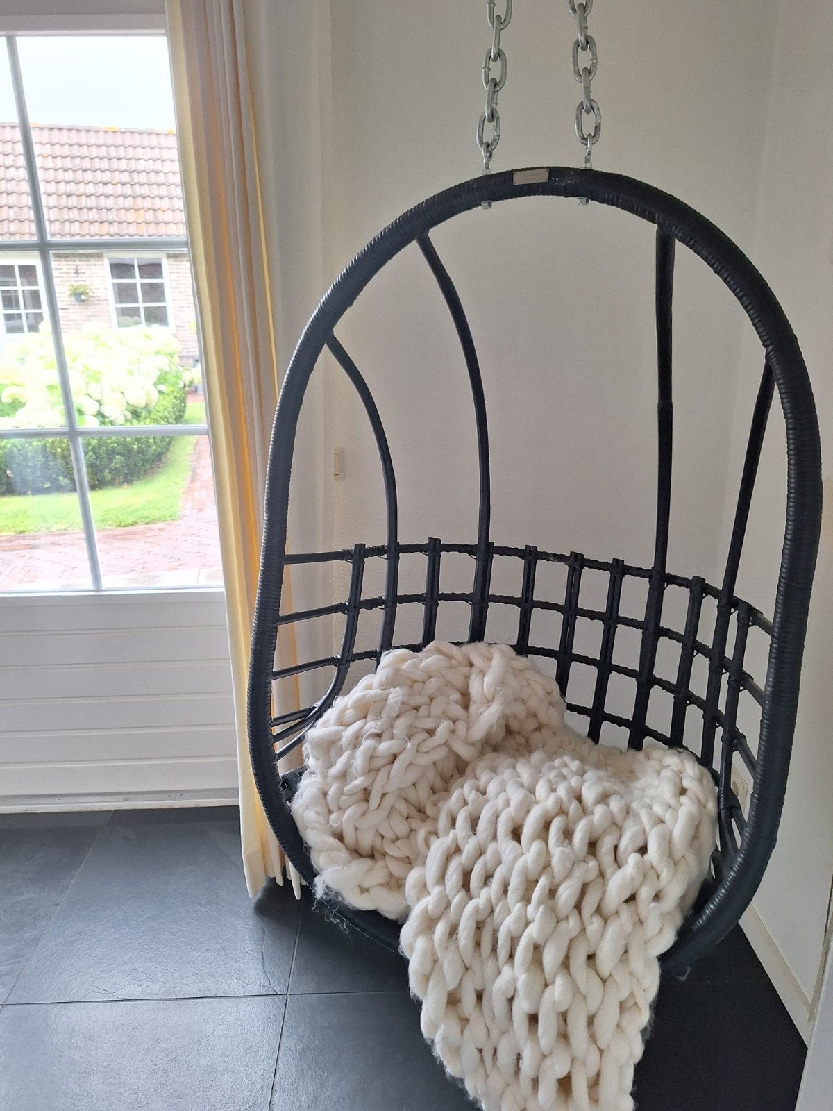 mooie hangstoel, Huis en Inrichting, Fauteuils, Ophalen, Zo goed als nieuw