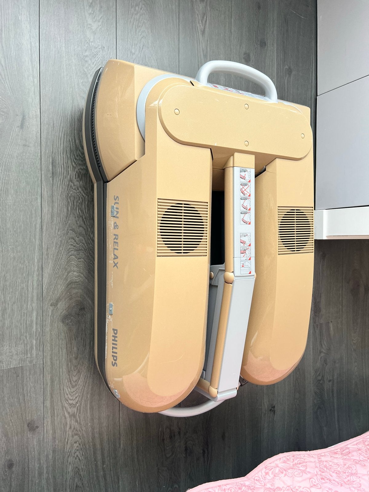 Philips Sun & infra rood/ Zonnebank compact, Ophalen, Gebruikt, Zonnebank enkelzijdig, Minder dan 10 lampen