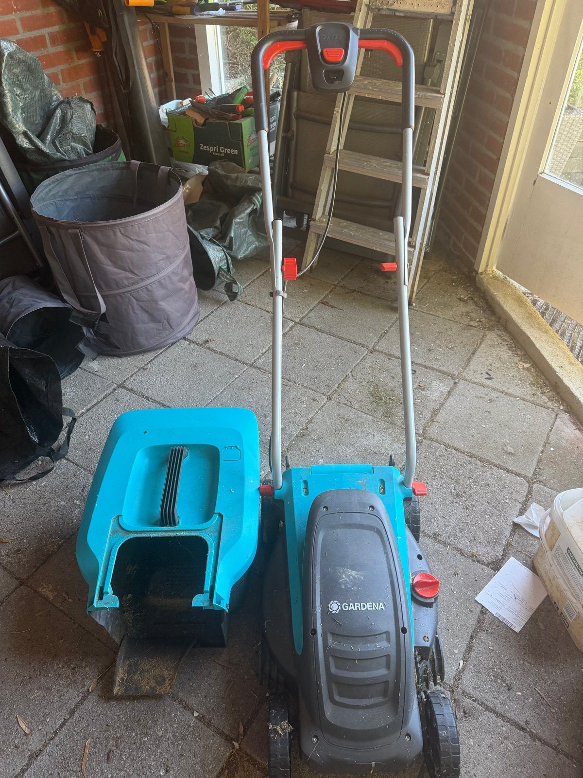 Gardena Elektrische Grasmaaier - Gebruikt maar functioneel, Ophalen, Cirkelmaaier, Gebruikt, Elektrische grasmaaier