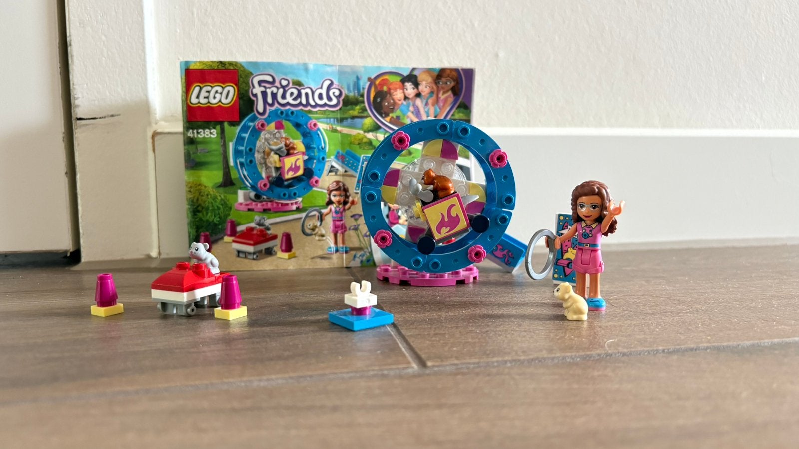 Lego friends 41383 hamster speelplaats, Lego, Ophalen of Verzenden, Zo goed als nieuw, Complete set