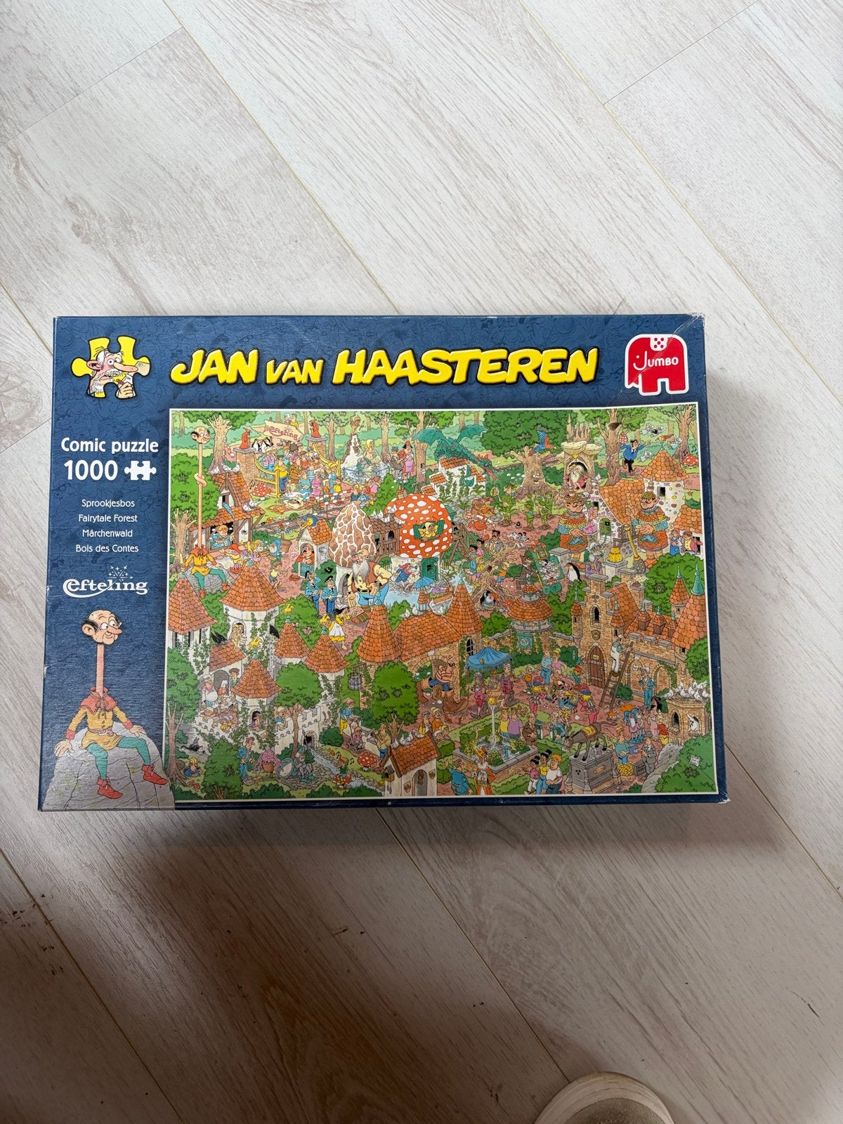 Jan van Haasteren Efteling Sprookjesbos Puzzel 1000 stukjes, Ophalen, 500 t/m 1500 stukjes, Zo goed als nieuw, Legpuzzel