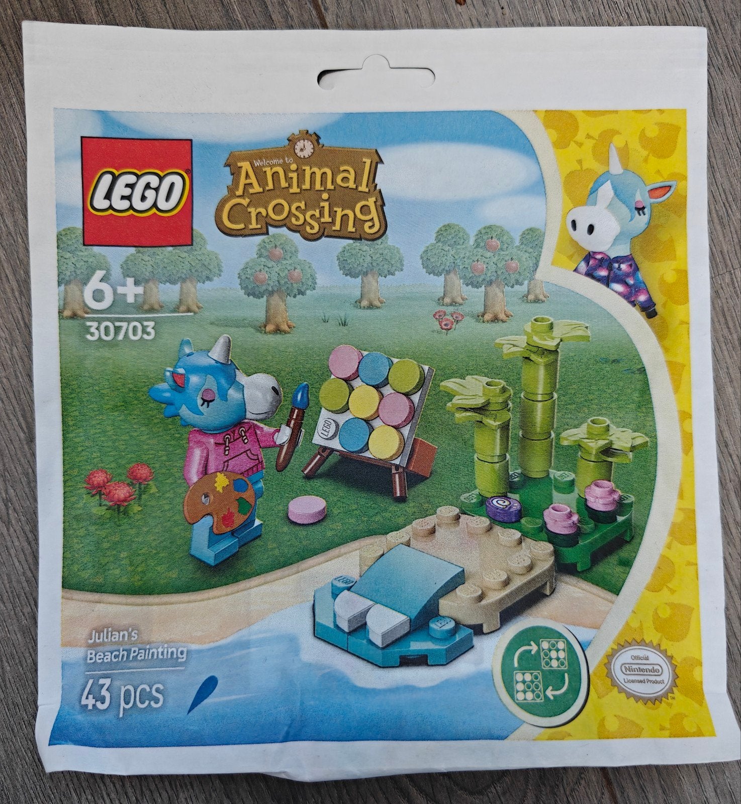 LEGO Animal Crossing 30703 Julian's Beach Painting, Overige thema's, Lego, Nieuw, Ophalen of Verzenden