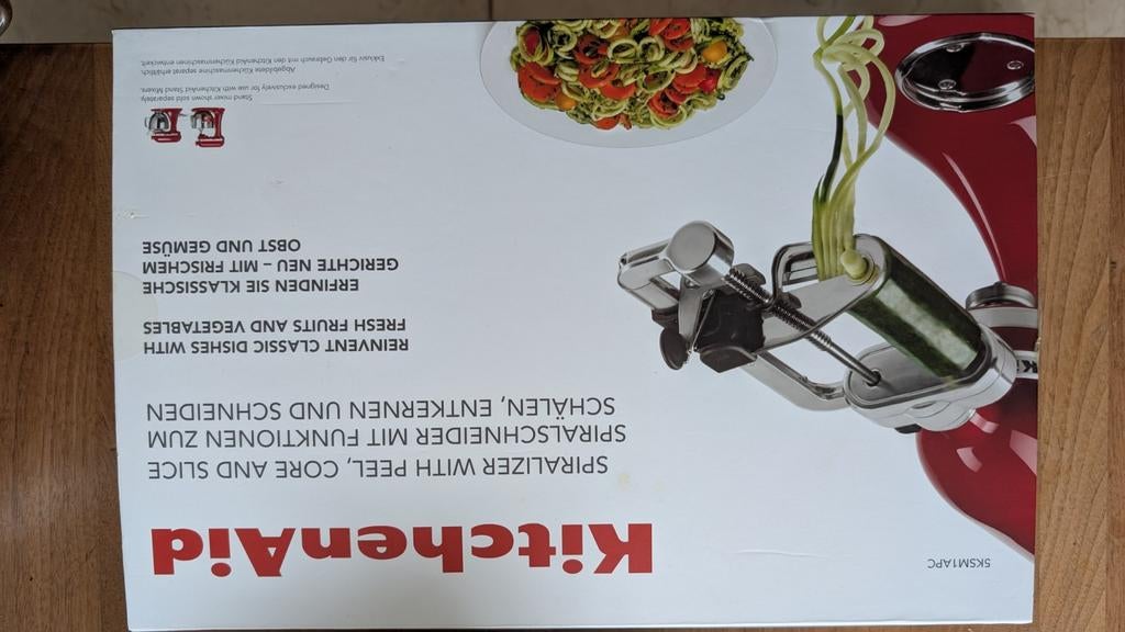 KitchenAid Spiraalsnijder / Spiralizer - Nieuw in doos, Overige typen, Zilver, Ophalen of Verzenden, Zo goed als nieuw