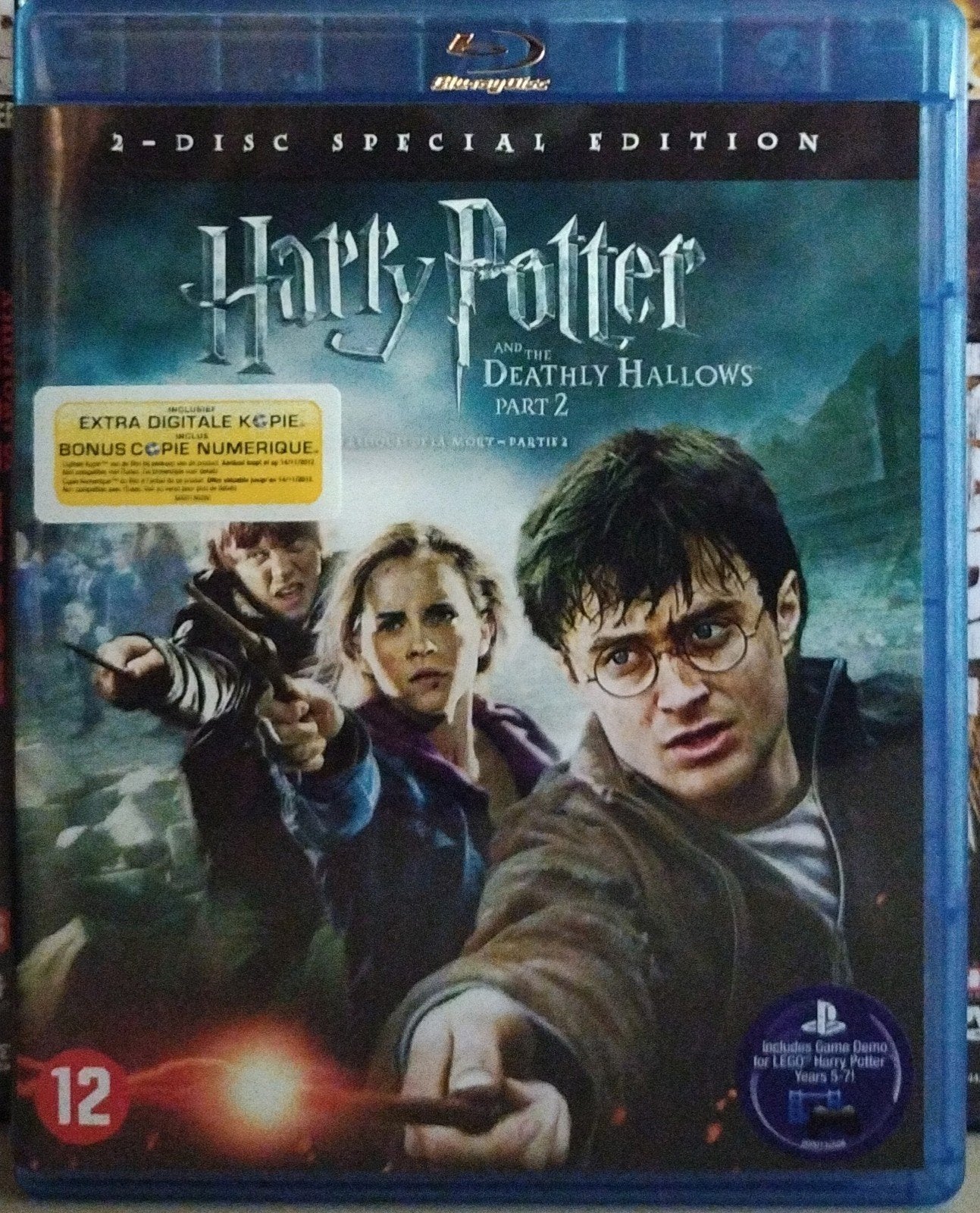 Harry Potter and the Deathly Hallows Part 2 (Blu-ray), Ophalen of Verzenden, Zo goed als nieuw, Science Fiction en Fantasy