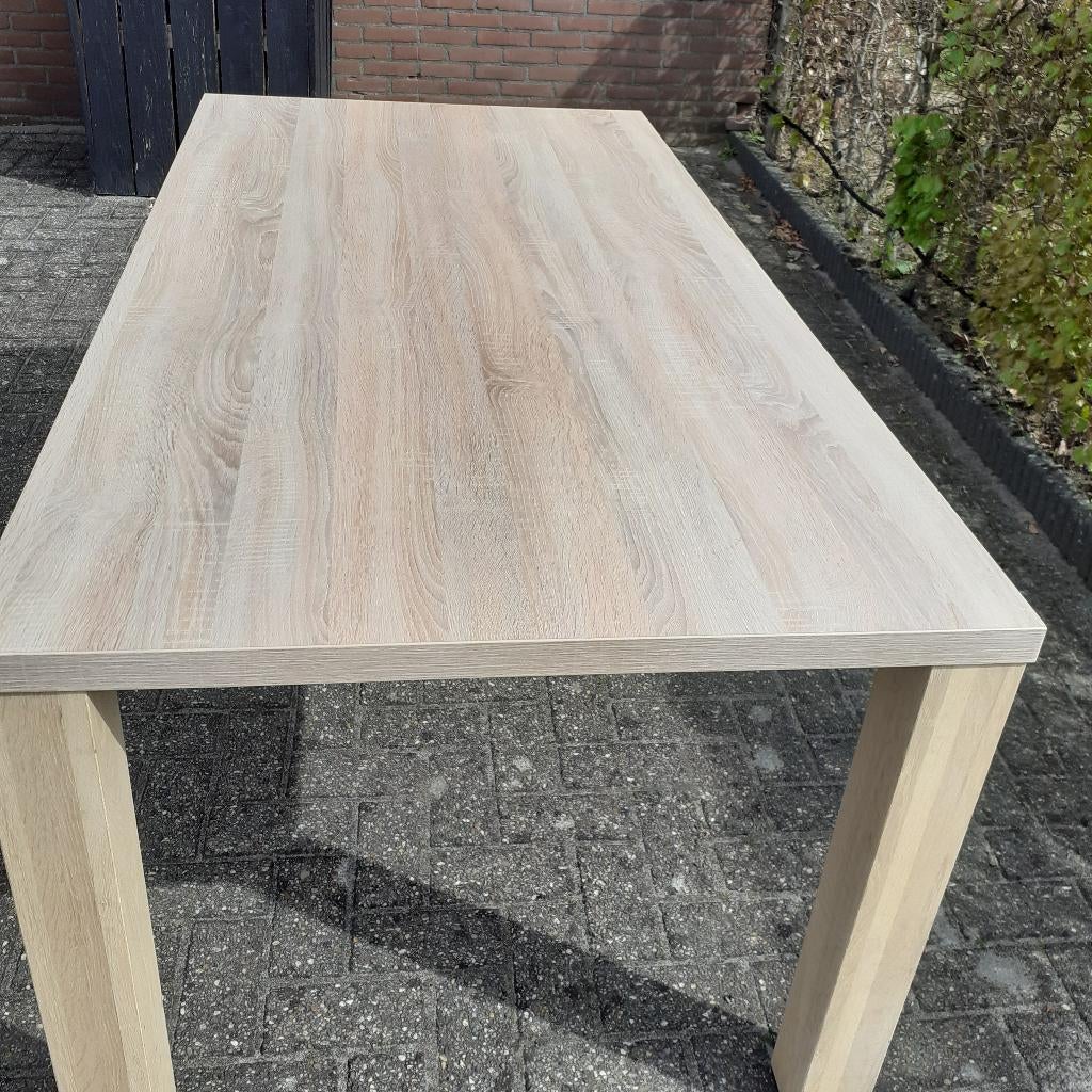 Eetkamertafel lamilux mango struxtuur.Showroom model, Huis en Inrichting, Ophalen of Verzenden, Rechthoekig, 200 cm of meer, 50 tot 100 cm