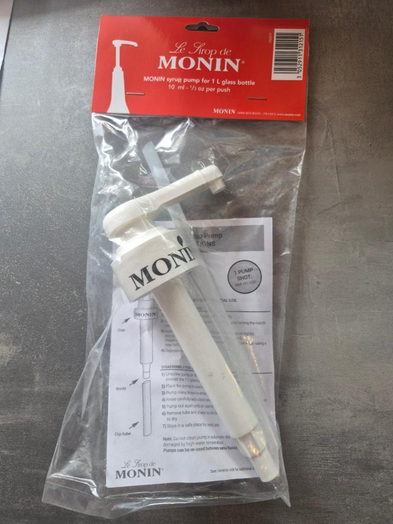 Nieuw: monin pomp 1L fles, Ophalen of Verzenden, Nieuw