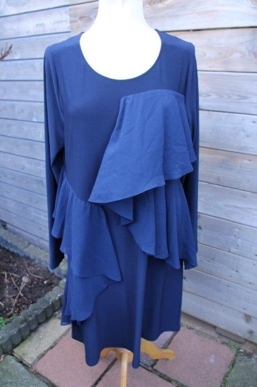 Jurk donkerblauw Yoek mt 42/44 Vaste prijs, Kleding | Dames, Yoek, Blauw, Maat 42/44 (L), Ophalen of Verzenden